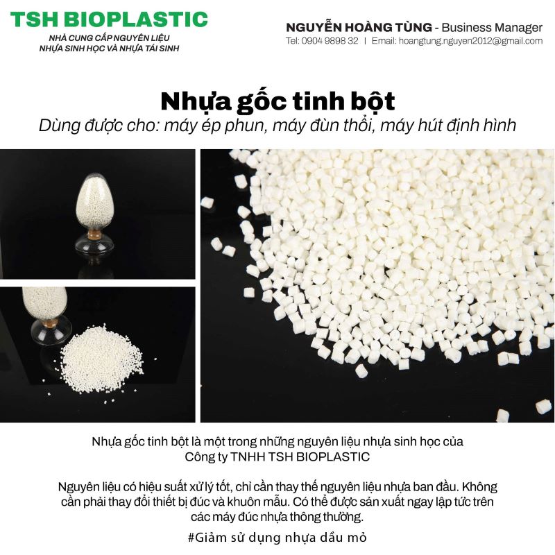 Nhựa gốc tinh bột - Công Ty TNHH Nhựa Sinh Học TSH